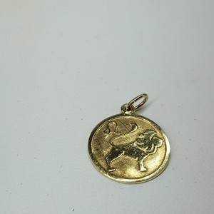  Gold Pendant: 1.5g 14k-Y/G, Leo Pendant