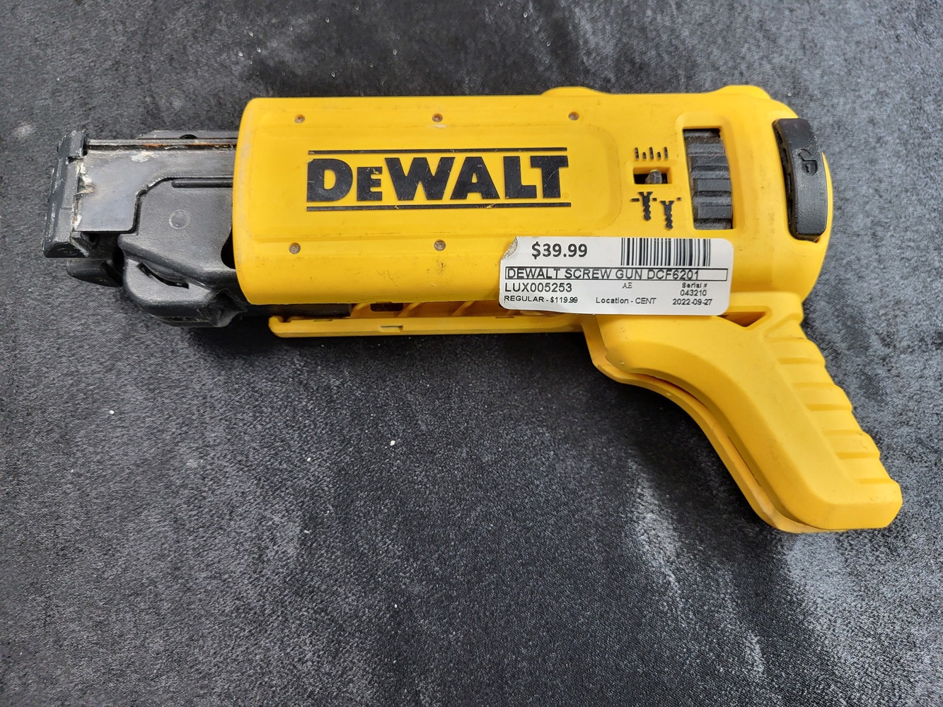 Dewalt Dcf6201 screw gun