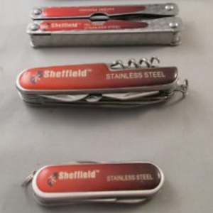 Set of 3 Collectables: Sheffield Stainless Steel 3pc Knife Set 
