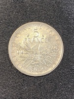 Francaise Republique 5 Francs - 1962 - 83% Silver