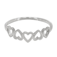 Size 7 Sterling Silver, Heart 1g