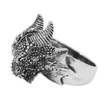  NEW Size 12, 9.4g,  Sterling Silver Dragon Head Ring .925