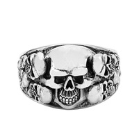  NEW Size 11, 8g Sterling Silver Skull Ring .925