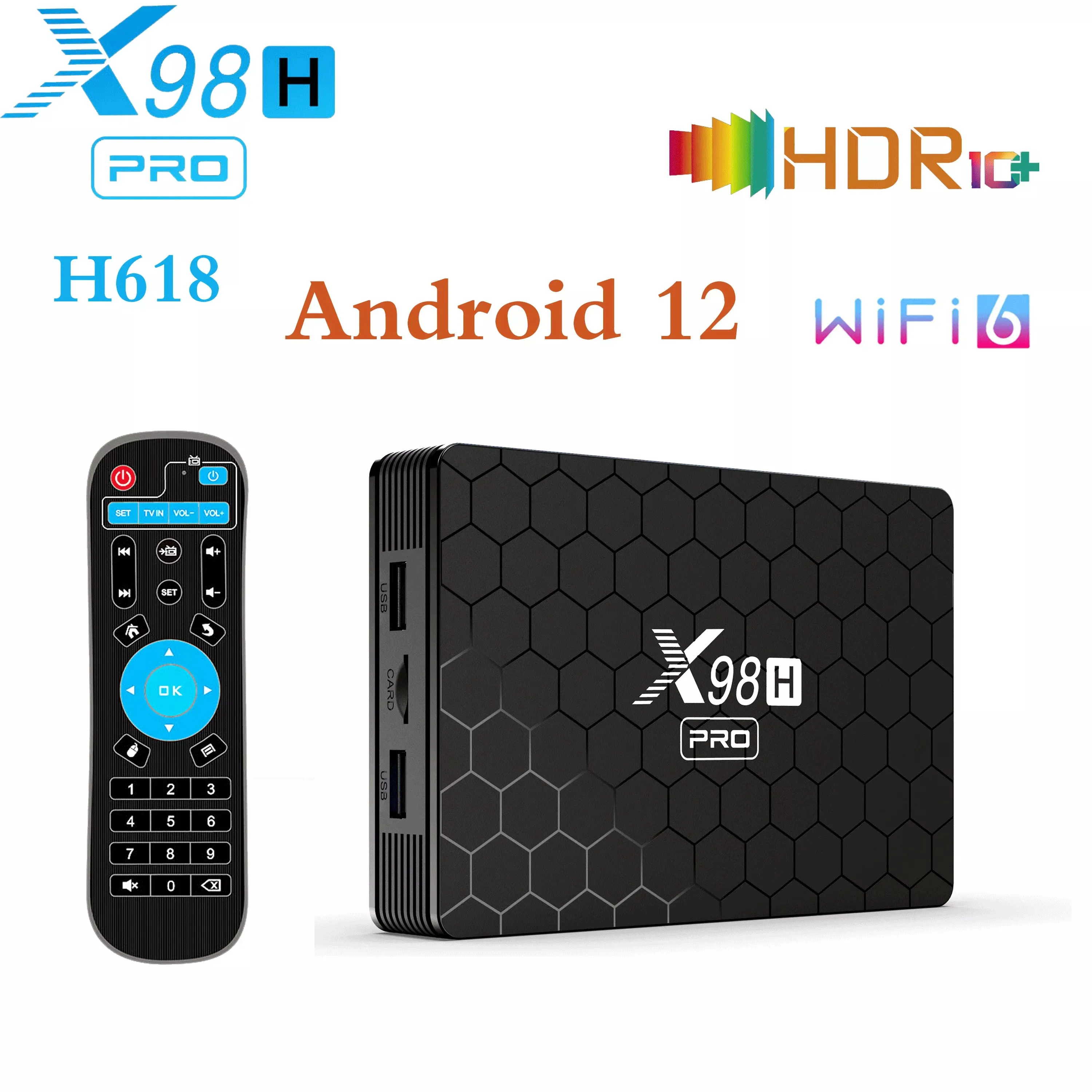 X98H pro android box! 4gb RAM, 32gb Storage, Android 12, Bluetooth, 2.4GHz, 5GHz