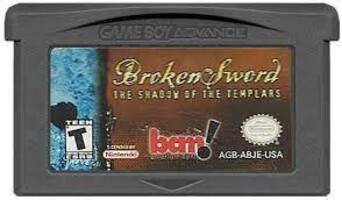 Nintendo GBA Broken Sword the Shadow of the Templars Cartridge Only