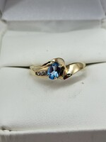  Size 8 Blue topaz ring