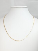 Yellow Gold Box Chain 3.70gms 14kt 16" 1mm