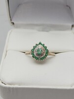 10K, Size 7 Emerald, Ring 1.5gms