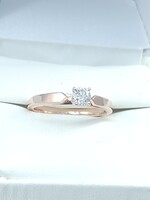 Like New! 14K Rose Gold Diamond Solitaire Ring .28ct, Appraised at $1,840.00