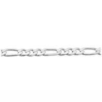 Brand new sterling silver .925 figaro chain 6.8mm 24"