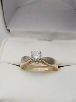  14K Yellow Gold Diamond Solitaire Ring, 0.53ct, 4.3g, Size 6 3/4