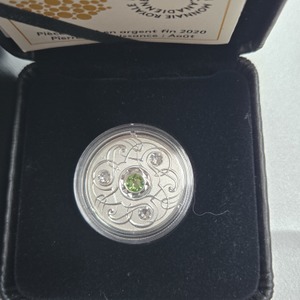 Royal Canadian Mint 2020 5$ fine silver coin Birthstones With Swarovski Crystals : August