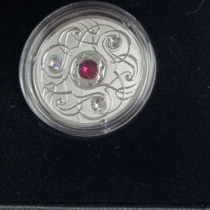 royal canadian mint 2020 5$ fine silver coin Birthstones with Swarovski Crystals: July