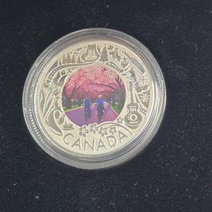 Royal Canadian Mint 2019 $3 Fine Silver Coin: Celebrating Canadian Fun and Festivities: Cherry Bloss