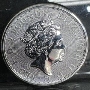 England 2020 Brittania 2 Pound .999 1 Troy OZ Silver coin