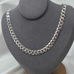  .925 Sterling Silver Curb Chain. 22" Long, 8mm wide