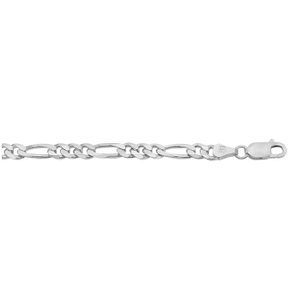 Brand New 20" Sterling Silver Figaro Chain. 6.8mm, 32.2g .925