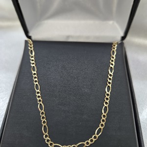 10k Yellow Gold Figaro Chain Size 19 1/2" 2.2mm