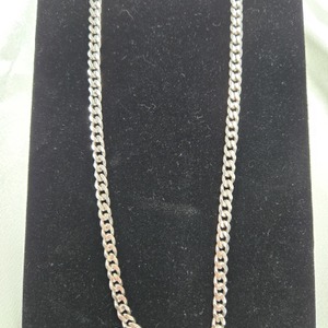  Sterling Silver Curb Chain 24" Long by 5.2mm Wide