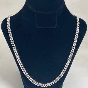  Silver silver 0.925% Curb 29.80gms Chain Sz:20 1/2"