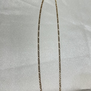  Gold 10kt Yellow Figaro 8.40gms Chain Sz:22" 3mm