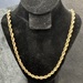 Gold 10kt Yellow 12.50gms Rope Chain  251/2inch