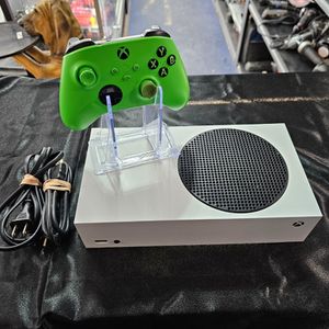 Xbox 512gb Xbox Series S Console with Green Controller (Joystick Rubber Worn)
