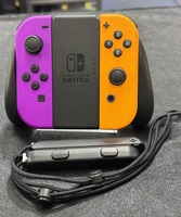 Nintendo Switch Nintendo Switch Joy-Cons Pair HAC-015/HAC-016 Neon Purple/Neon Orange And Grip