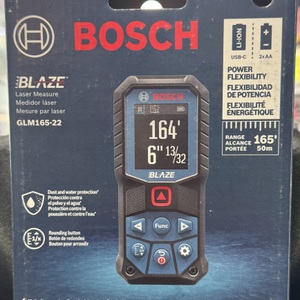 Bosch BLAZE 165 ft. Laser Distance Tape Measuring Tool with Color Screen and Measurement Rounding Fu