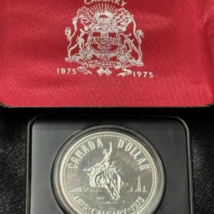 Royal Canadian Mint 1975 Canada .500 Silver Dollar Calgary