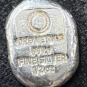 Ore Metals Fine silver 999.9 1/2oz