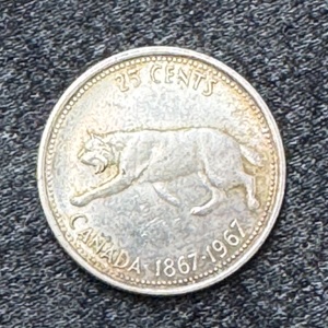 Canada 1967 Nickel with cougar