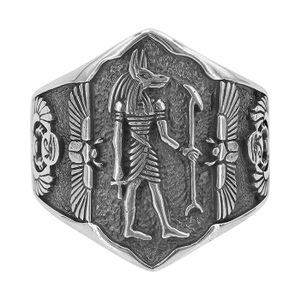 Brand New Size 10 Sterling silver, Egyptian soldier ring, 22mm width