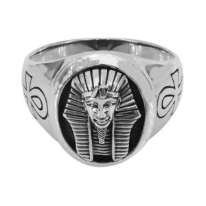 Brand New Size 10 Sterling silver, Egyptian pharaoh ring, 17mm width