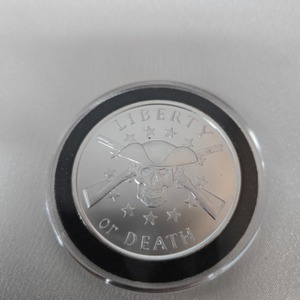 Silver Shield 1 Troy Oz .999 Silver Round "Liberty or Death"