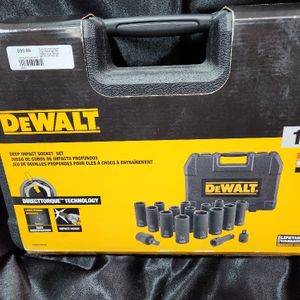 Dewalt 17PC Mixed SAE/MM Deep Impact Socket Set DWMT45435