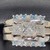  14K White Gold Diamond & Aquamarine Ring. Size 6.5 With Appraisal